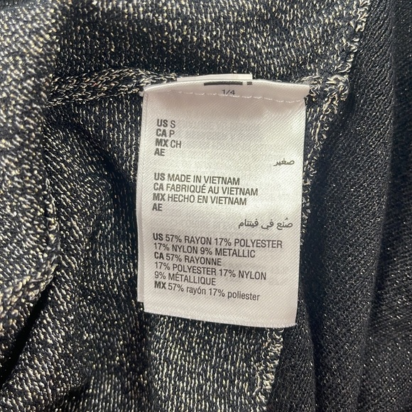 Alfani Asymmetrical Colorblocked Shimmer Top - Picture 3 of 5